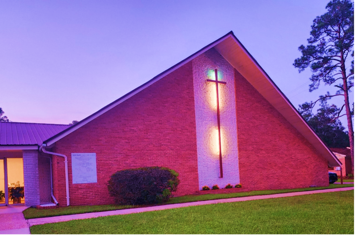 Hope Chapel AME Zion Church exterior at golden hour